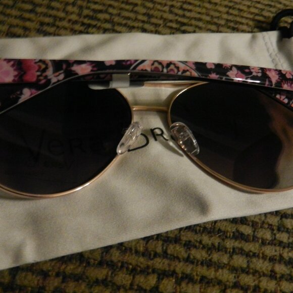 Vera Bradley Aya Polarized Aviator Sunglasses & Logo Dust bag💥🆕NWT! - Picture 9 of 15